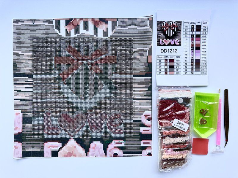 Купить Алмазная мозаика 20x20 см. Подарок любимой  в Украине