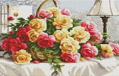 Купити Алмазна мозаїка Троянди в кошику 40х70 SS814  в Україні
