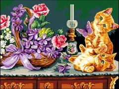 Купить Картина по номерам. Рыжие котята  в Украине