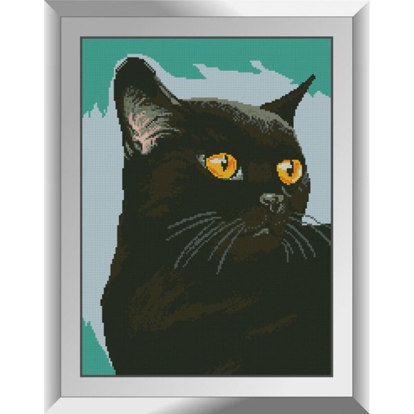 Купити Алмазна мозаїка Чорний кіт  в Україні