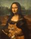 Картина за номерами. Монна Ліза з котом, Подарункова коробка, 40 х 50 см