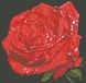 Набір алмазної вишивки Червона троянда, Без підрамника, 32 х 33 см