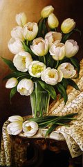 Купить Набор алмазной вышивки. Букет белых тюльпанов  в Украине