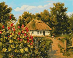 Купить Картина по номерам. Сельская хатка  в Украине