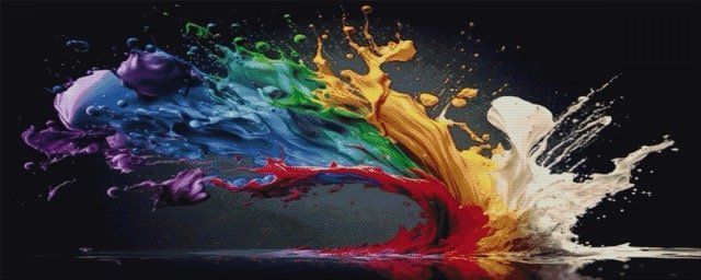 Купить Алмазная мозаика 200х80 см. Краски (набор для выкладки камешками квадратными картины)  в Украине