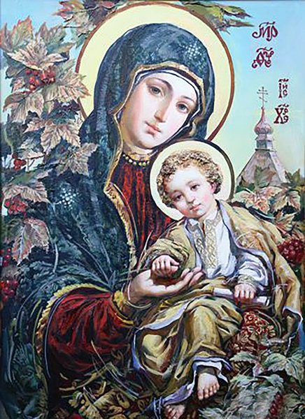 Купити Алмазна мозаїка. Ікона Богородиця Спаси і помилуй  в Україні