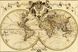 Картина з мозаїки. Стародавня карта світу, Без підрамника, 60 х 40 см
