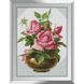 Набор для алмазной живописи Розовые розы, Без подрамника, 35 х 48 см