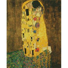 Купить Алмазная мозаика. Густав Климпт Поцелуй (40 х 50 см, набор для творчества, картина стразами)  в Украине