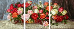 Купити Картина за номерами. Натюрморт з троянд  в Україні