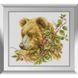 Набор для алмазной живописи Коричневый медведь, Без подрамника, 36 х 40 см