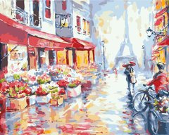 Купити Картина за номерами. Весняний дощ в Парижі  в Україні
