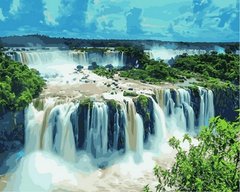 Купить Картина по номерам. Водопады Игуасу. Бразилия  в Украине