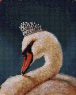 Купити Алмазна мозаїка на підрамнику. Принцеса Лебідь &copy;Lucia Heffernan (40 x 50 см, набір для творчості)  в Україні