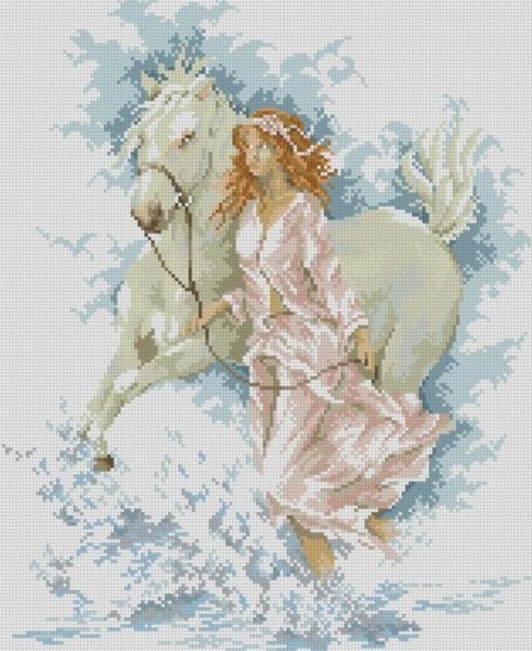 Купить Алмазная мозаика Прогулка с лошадью  в Украине