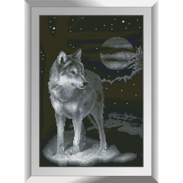 Купить Алмазная мозаика Ночной волк  в Украине