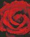 Алмазна мозаїка, набір круглими камінчиками на підрамнику "Троянда в діамантах" 40х50см, З підрамником, 40 х 50 см