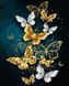 Алмазная мозаика на подрамнике. Блестящие бабочки, С подрамником, 40 x 50 см