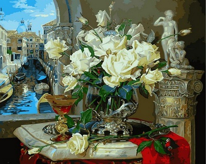 Купити Картина за номерами. Венеціанські троянди  в Україні