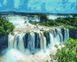 Картина по номерам. Водопады Игуасу. Бразилия, Подарочная коробка, 40 х 50 см