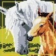 Алмазна вишивка 20x20 см. Коні