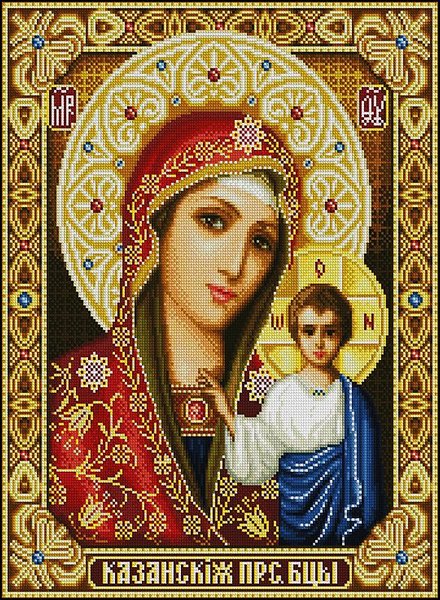 Купить Картина из страз. Богородица Казанская  в Украине