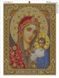 Картина из страз. Богородица Казанская, Без подрамника, 75 х 55 см