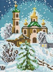 Купить Мозаика квадратными камушками Зимняя сказка  в Украине
