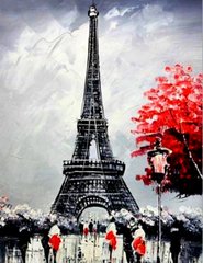 Купить Алмазная мозаика на подрамнике. Париж в цвету  в Украине