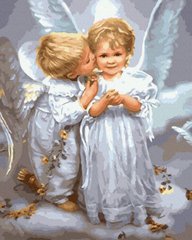 Купити Картина за номерами без коробки Поцілунок янгола  в Україні