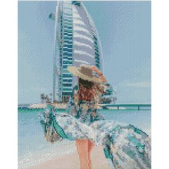 Купити Алмазна мозаїка на підрамнику. Дубайські мрії (30 х 40 см, набір для творчості, картина стразами)  в Україні
