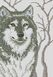 Алмазная мозаика Взгляд волка, Без подрамника, 28 х 42см