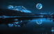Алмазная мозаика зеркальными камушками. 5D Лунный пейзаж в горах-2, Без подрамника, 70 x 45 см