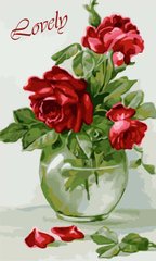 Купити Набір для малювання по цифрам. Чуттєві троянди (без коробки)  в Україні