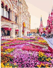 Купить Картина по номерам без коробки. Розовая клумба  в Украине