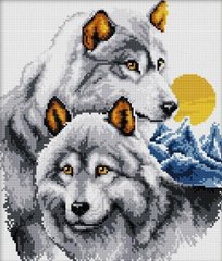 Купити Діамантова мозаїка Пара вовків  в Україні