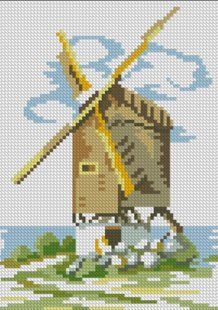 Купити Алмазна мозаїка. Старий млин 2 (15x15 см)  в Україні