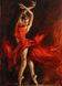 Картина из страз. Пламенный фламенко, Без подрамника, 55 х 40 см