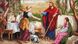 Набір алмазної вишивки Ісус, Марфа і Марія, Без підрамника, 56 х 100 см