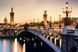 Картина из страз. Вечерний мост Парижа, Без подрамника, 60 х 40 см