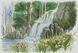 Алмазна мозаїка Лісовий водоспад, Без підрамника, 41 х 62 см