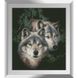 Алмазная мозаика Волки в лесу, Без подрамника, 50 х 58 см