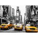 Набор алмазной вышивки камнями. Такси по Нью-Йорку, Америка (на подрамнике), С подрамником, 40 x 50 см