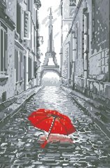 Купить Алмазная мозаика Дождь в Париже  в Украине