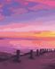 Картина за номерами Рожевий захід сонця, Без коробки, 40 х 50 см