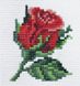 Набір діамантової мозаїки Червона трояндочка, Без підрамника, 10 х 11 см