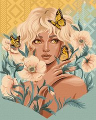 Купити Набір для малювання по цифрам. Дівчина з метеликами ©pollypop92  в Україні