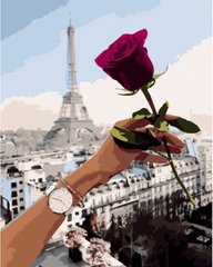 Купити Картина за номерами Побачення в Парижі  в Україні