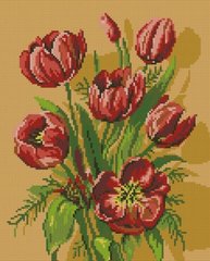 Купити Діамантовий живопис Червоні тюльпани  в Україні