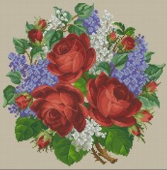 Купить Набор алмазной вышивки Розы с лилиями  в Украине